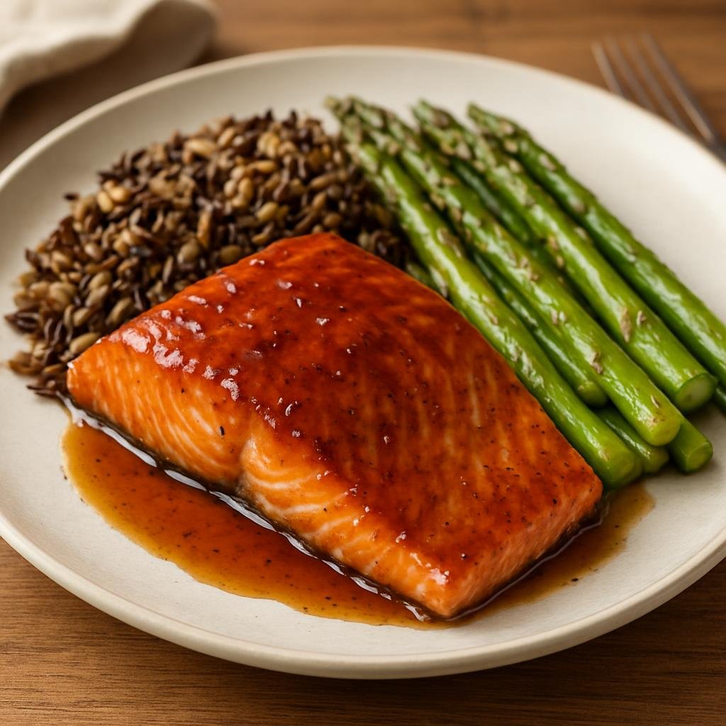 Entree: Canada – British Columbia (Pacific Canada) – Pacific Salmon with Maple Glaze recipe