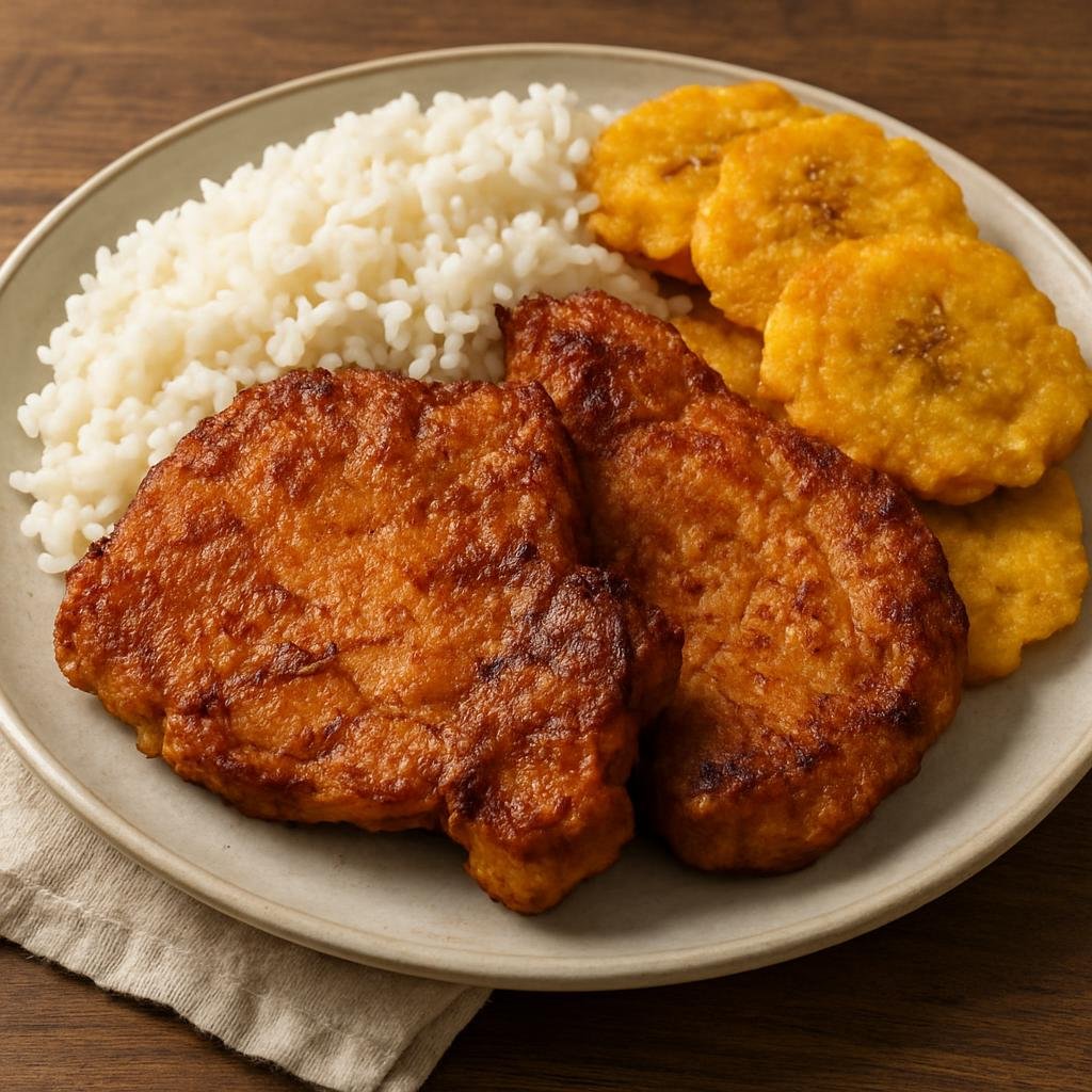 Entree: United States – Puerto Rican Cuisine – Chuletas Fritas recipe