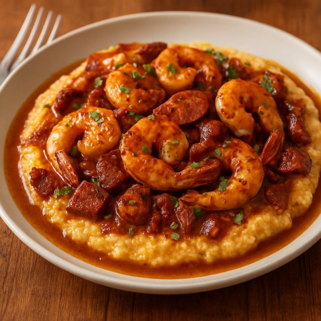 Entree: United States – Texas (Gulf Coast) – Gulf Coast Shrimp and Grits recipe