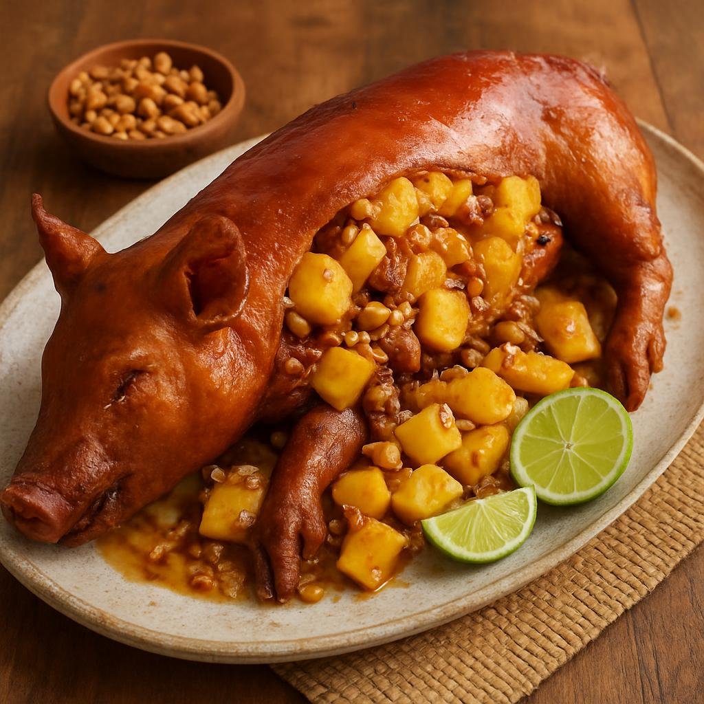Entree: Mexico – Guerrero (Pacific Coast Mexico) – Relleno de Cuche (Stuffed Whole Pig) recipe