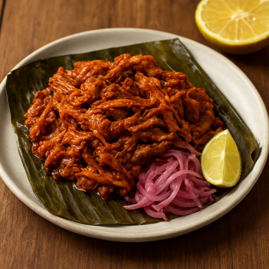 Entree: Mexico – Campeche, Yucatan Peninsula – Cochinita Pibil (Yucatan Achiote Pork) recipe