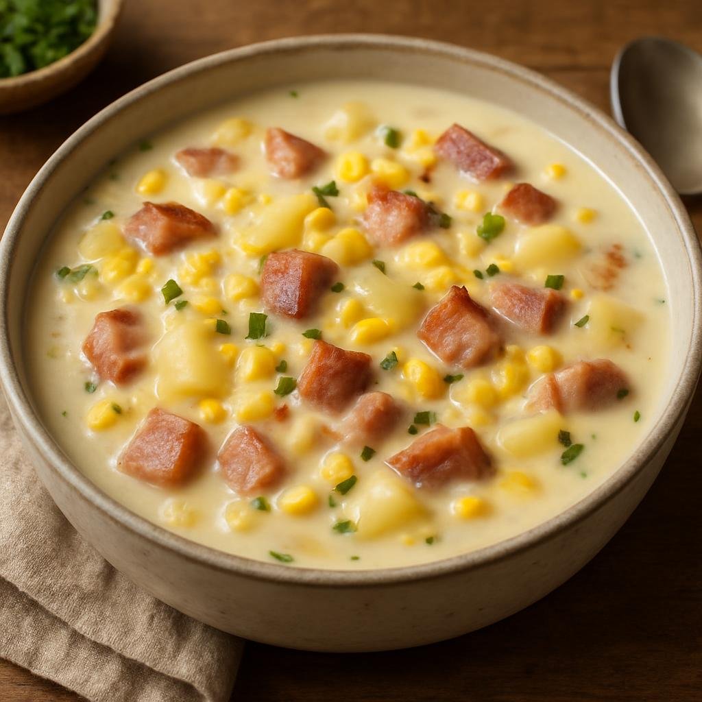 Entree: United States – Great Plains United States (Kansas) – Kansas Corn Chowder recipe