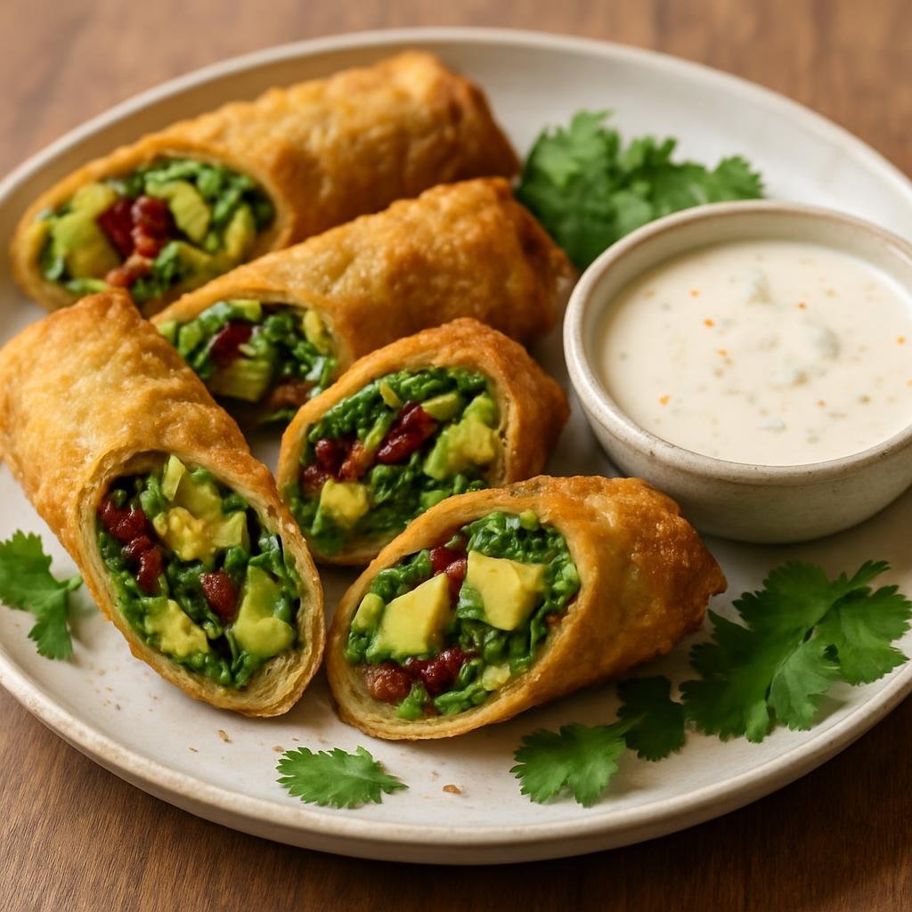 Appetizer: United States – California Cuisine – Avocado Egg Rolls recipe