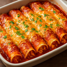Entree: United States – Texas – Classic Tex-Mex Chicken Enchiladas recipe