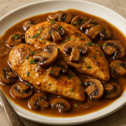 Entree: Italy – Chicken Marsala recipe