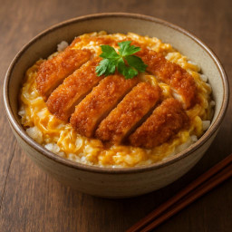 Entree: Japan – カツ丼 ➤ Katsudon (Pork cutlet rice bowl) recipe