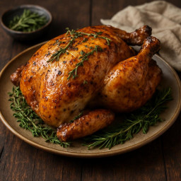 Entree: France – Classic Roast Chicken with Rosemary and Thyme recipe