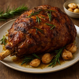 Entree: United Kingdom – Roast Leg of Lamb with Rosemary and Garlic recipe