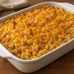 Entree: United States – Classic Tuna Macaroni Casserole recipe