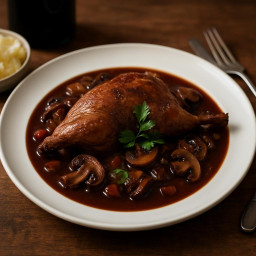 Entree: France – Burgundy – Perdrix au Vin Rouge (Partridge in Red Wine) recipe