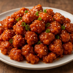 Appetizer: South Korea – 닭강정 ➤ Dakgangjeong (Sweet crispy bite-sized Korean fried chicken) recipe