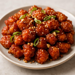 Appetizer: South Korea – 닭강정 ➤ dakgangjeong (sweet crispy Korean fried chicken bites) recipe