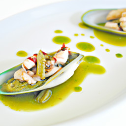 Appetizer: Spain – Navajas En Salsa Verde (Razor Clams in Green Sauce) recipe