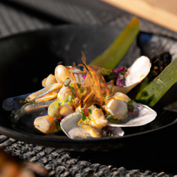 Appetizer: Spain – Ceviche De Navajas (Razor Clam Ceviche) recipe