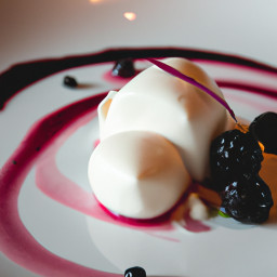 Dessert: Greece – Πανακότα με Ελληνικό Γιαούρτι και Σάλτσα Βατόμουρου ▶ Panakota Me Elliniko Giaourti Kai Saltsa Vatomourou (Greek Yogurt Panna Cotta with Blackberry Sauce) recipe