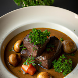 Entrée: France – Bœuf bourguignon (Beef Bourguignon (Burgundy-style beef stew braised in red wine with vegetables)) recipe