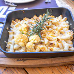 Entrée: Italy – Pasta al Forno con Cavolfiore e Parmigiano (Baked Pasta with Cauliflower and Parmesan) recipe