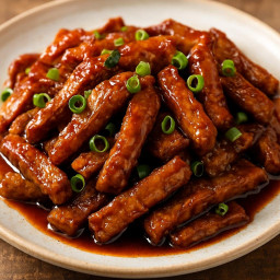 Entree: China – 面筋条 ➤ Miànjīn tiáo (Wheat Gluten Strips) recipe