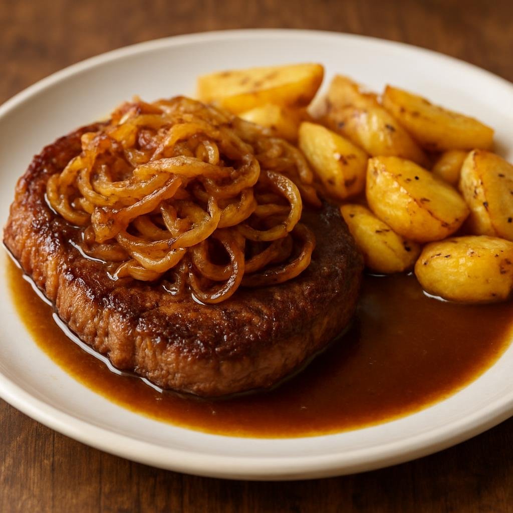 Entree: Germany – Baden – Zwiebelrostbraten (Onion roast beef) recipe