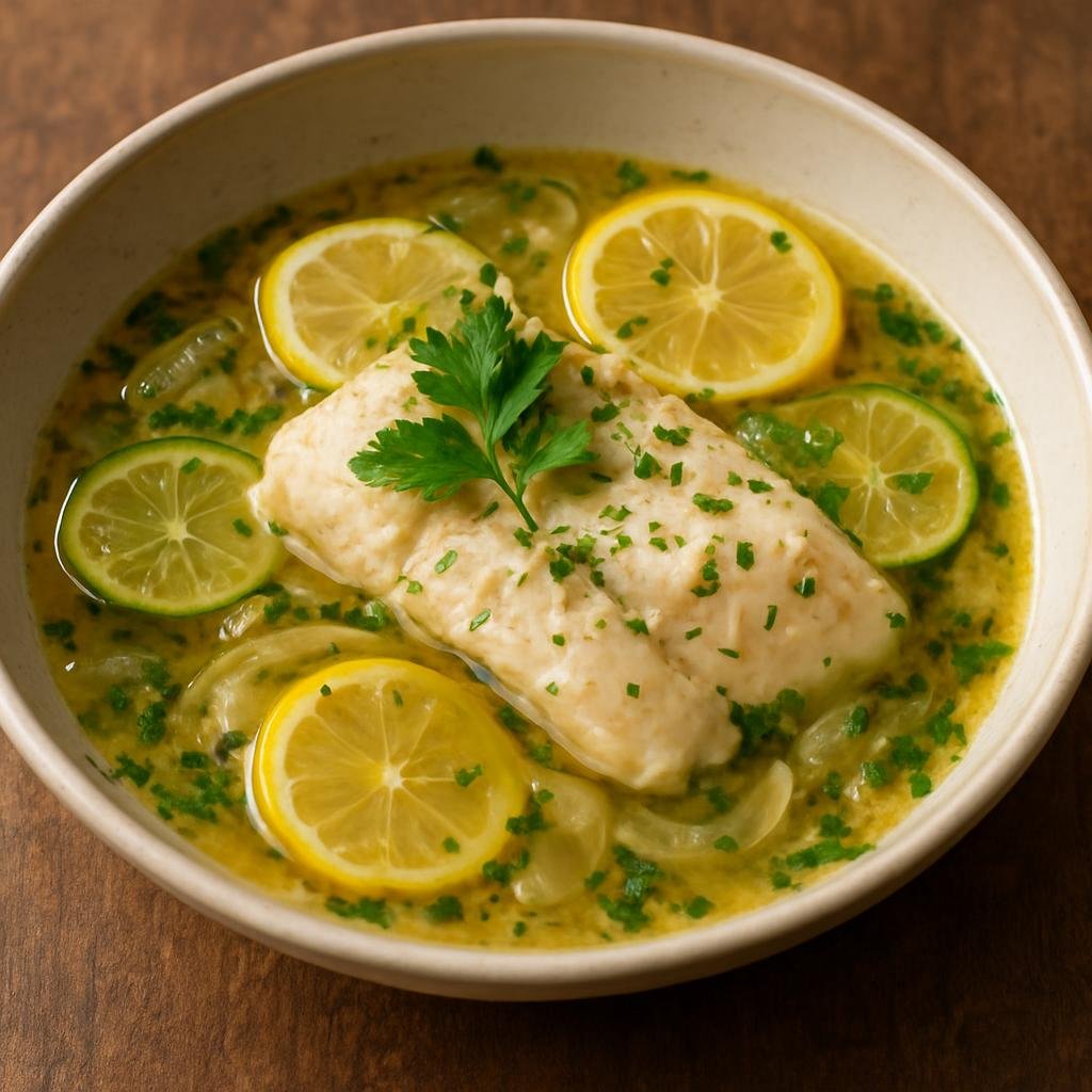 Entree: Martinique – Southern Culinary Region – Blaff de Poisson (Martinican Creole poached white fish in a citrus-and-herb aromatic broth) recipe