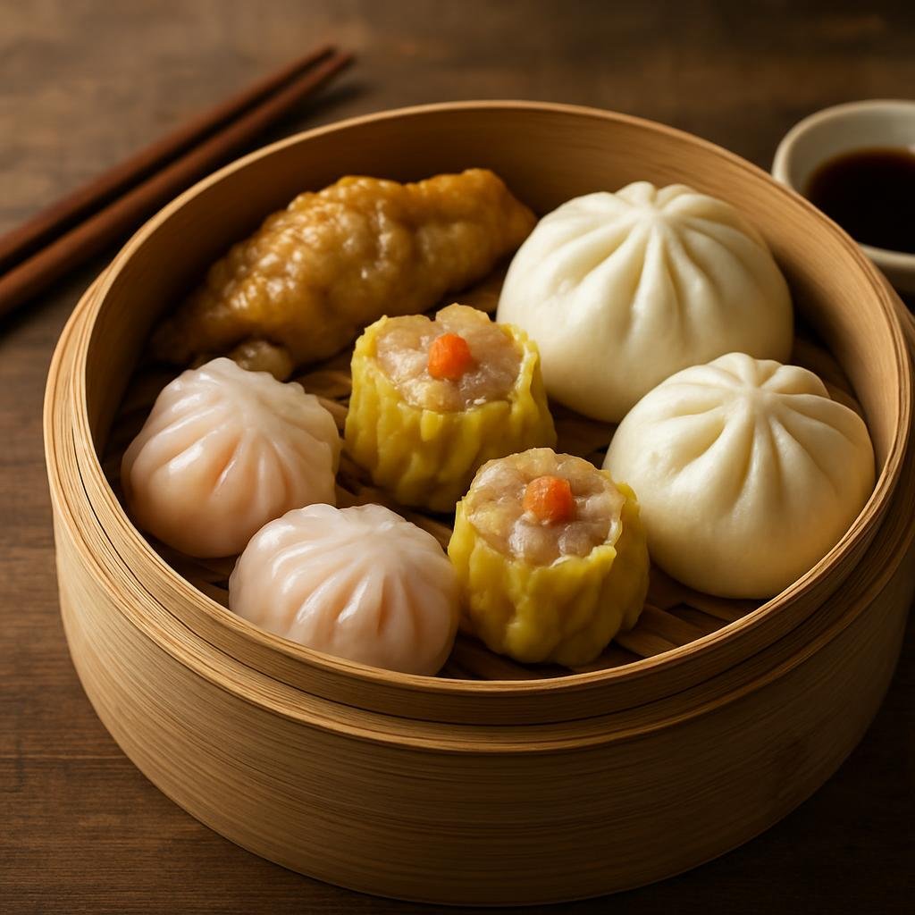 Entree: Hong Kong – Southern Culinary Region – 點心 ➤ dim sam (Assorted small Cantonese steamed and fried bite-sized dishes served as a shared meal) recipe