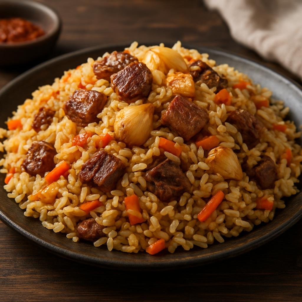 Entree: Tajikistan – National Cuisine – ош osh (Pilaf) recipe