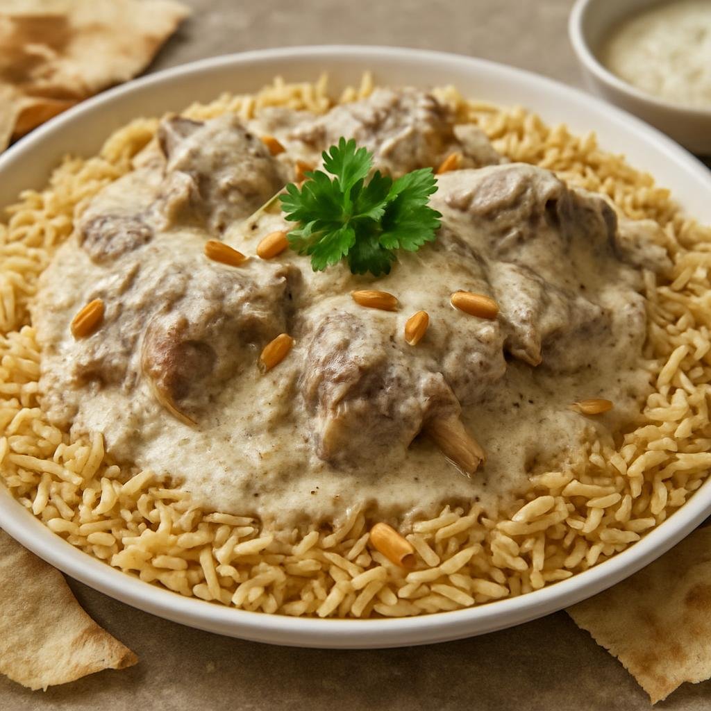 Entree: Jordan – المنسف ➤ al-mansaf (lamb in fermented yogurt sauce) recipe