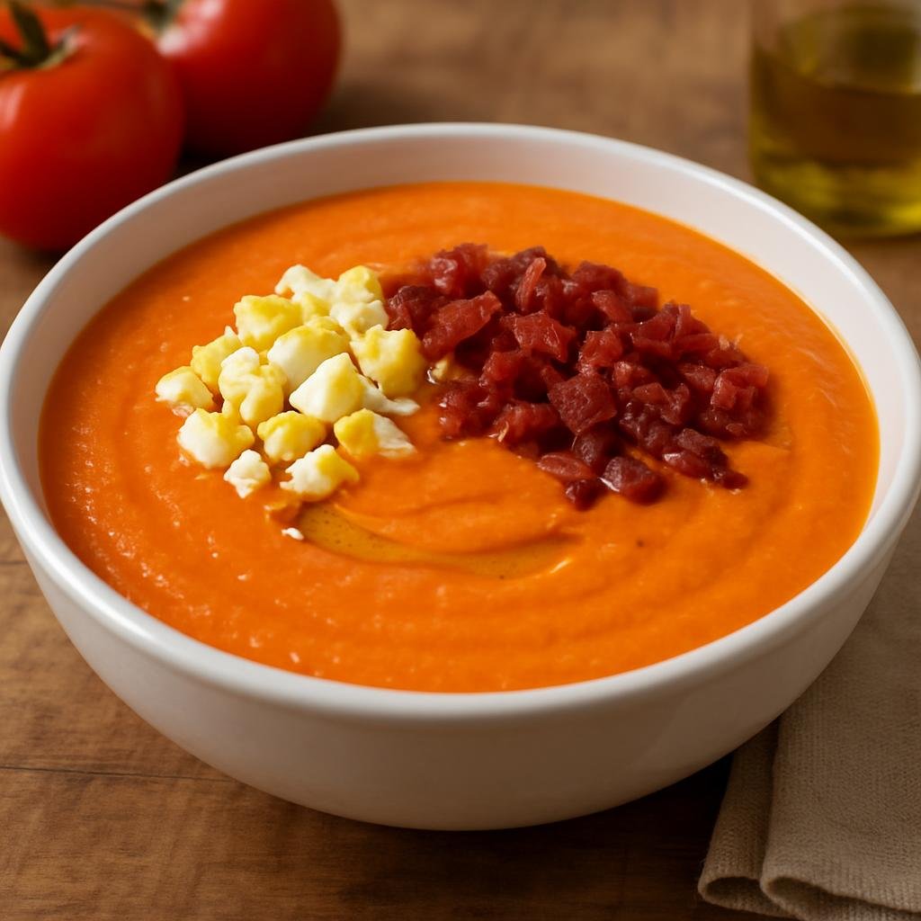 Entree: Spain – Andalusia – Salmorejo (cold tomato purée) recipe