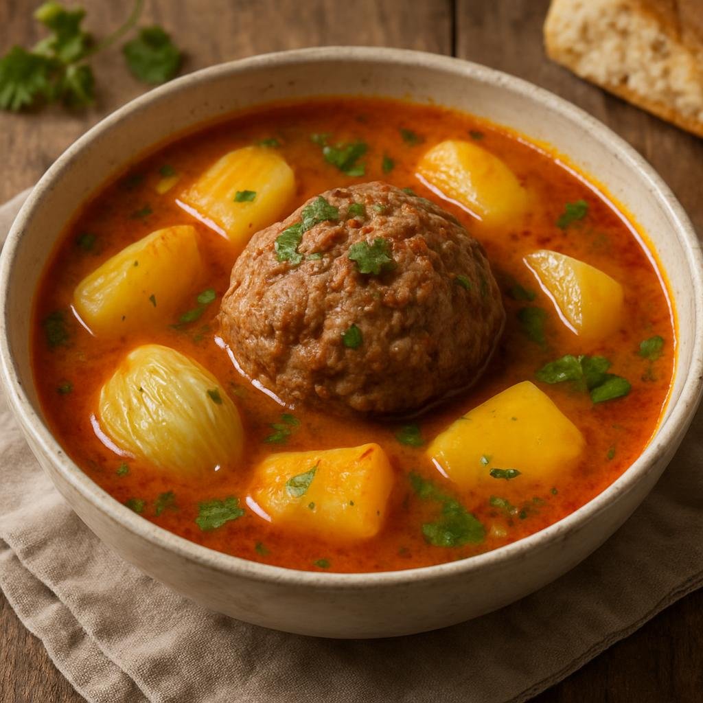Entree: Azerbaijan – Azeri Northwest – Küftə bozbaş (Bozbash meatball stew) recipe