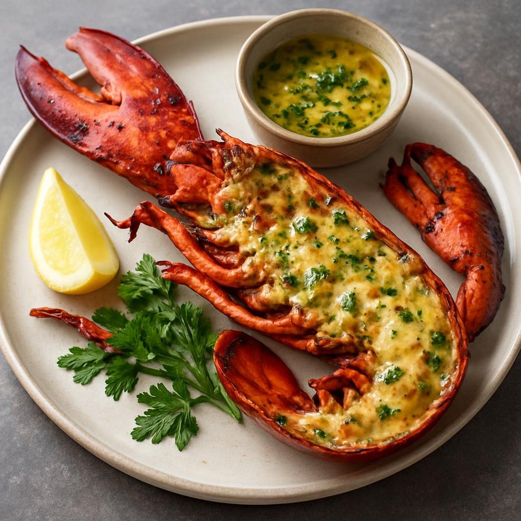 Entree: British Indian Ocean Territory – Central Culinary Region – Grilled Lobster with Garlic Butter recipe