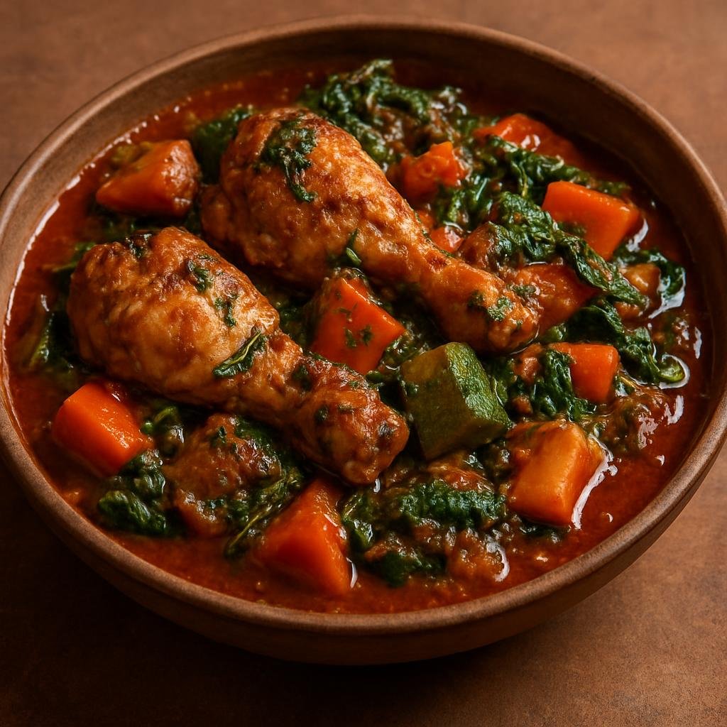 Entree: Cote d'Ivoire – Central Culinary Region – Kédjénou de poulet (Ivorian Braised Chicken) recipe