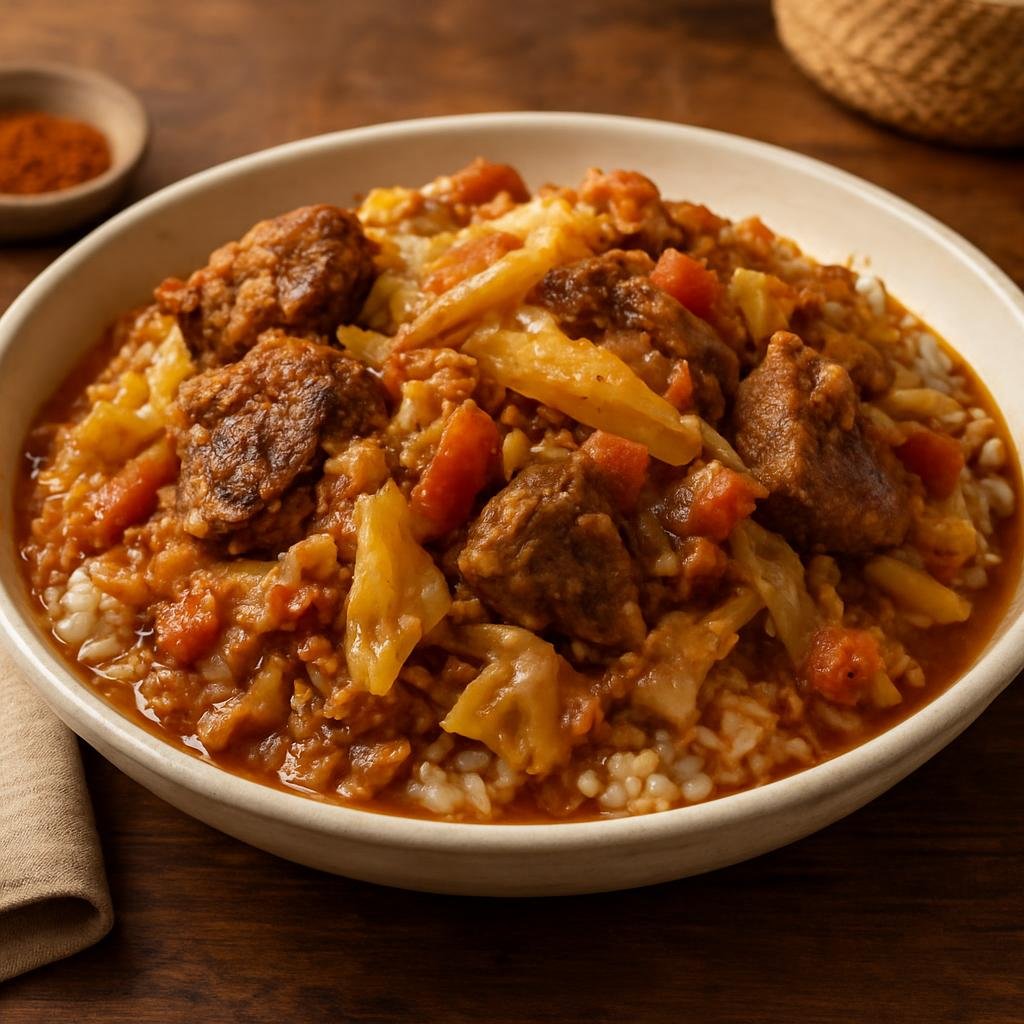 Entree: Djibouti – Central Culinary Region – Fah-fah (Spiced lamb stew) recipe