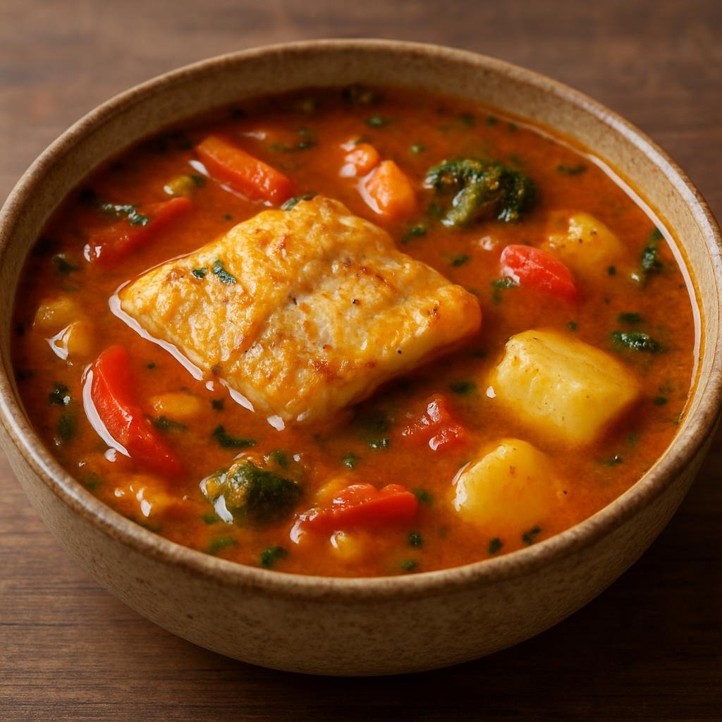 Entree: Equatorial Guinea – Central Culinary Region – Sopa de Pescado (Fish soup) recipe