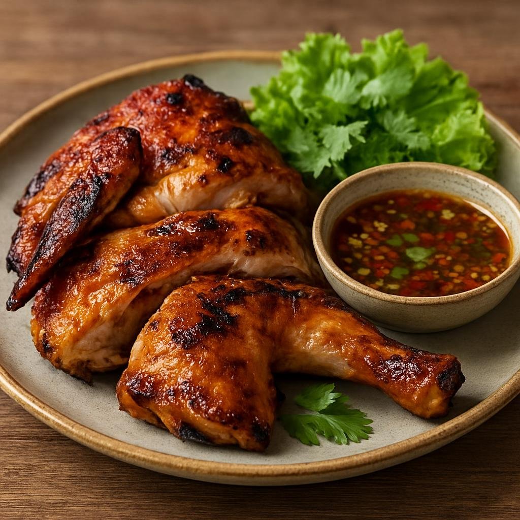 Entree: Laos – Lao Isan Border Cuisine – ປີ້ງໄກ່ ➤ Ping Gai (Grilled chicken) recipe