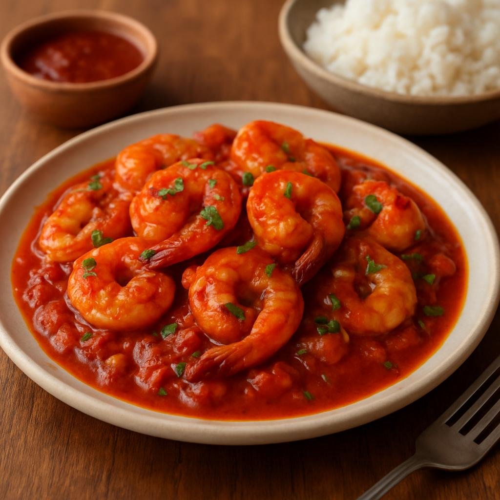 Entree: Cuba – Central Culinary Region – Camarones Enchilados (Spicy Shrimp in Chili-Tomato Sauce) recipe