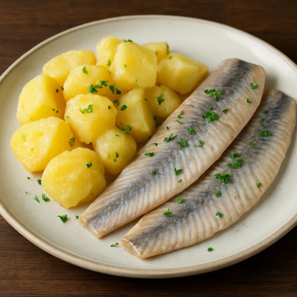 Entree: Isle of Man – Spuds and Herrin recipe