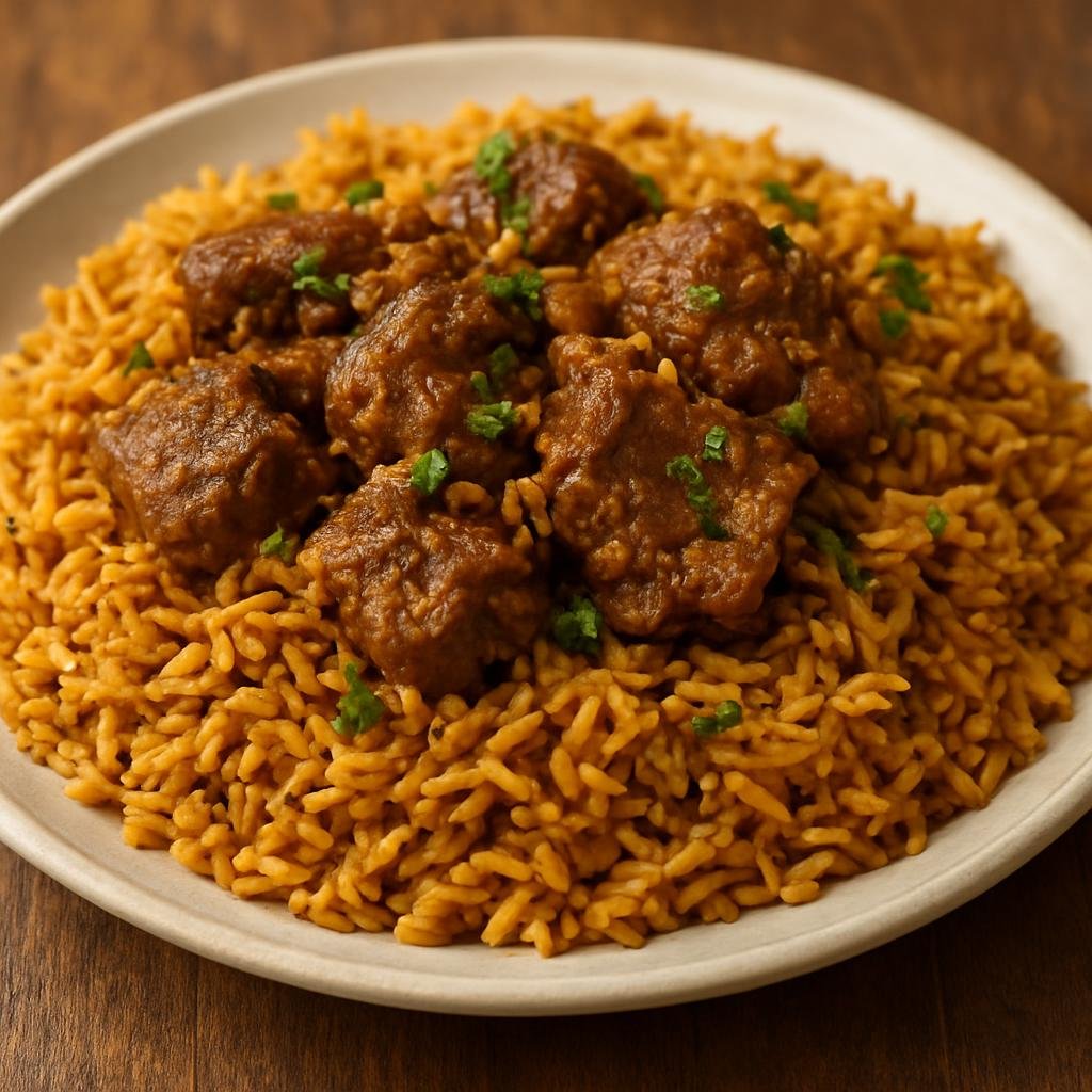 Entree: Oman – مجبوس ➤ Majbūs (Spiced rice with meat) recipe
