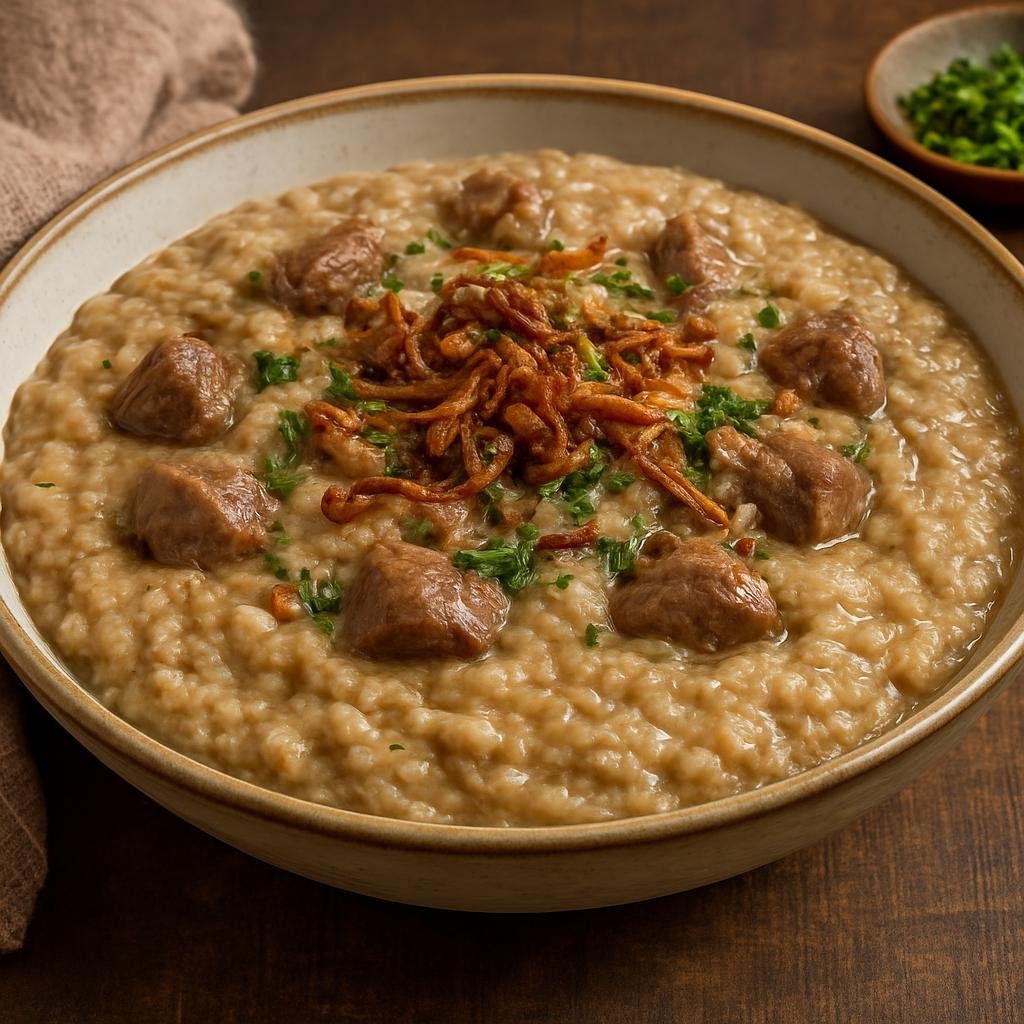 Entree: Qatar – هريس ➤ Harīs (Wheat and meat porridge) recipe