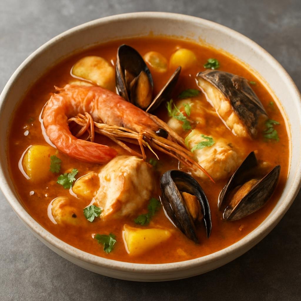 Entree: Saint Pierre and Miquelon – Bouillabaisse (Provençal fish stew) recipe