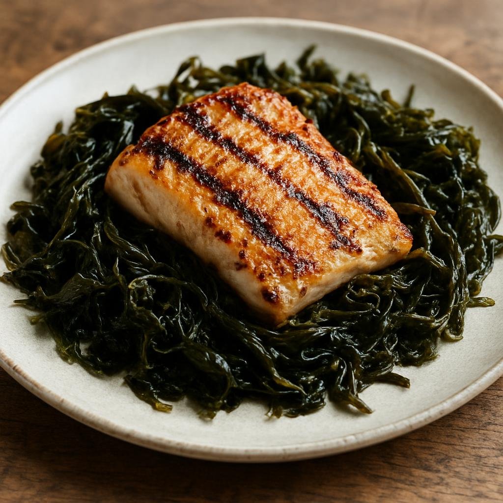 Entree: South Georgia and the South Sandwich Islands – Grilled Fish with Seaweed recipe