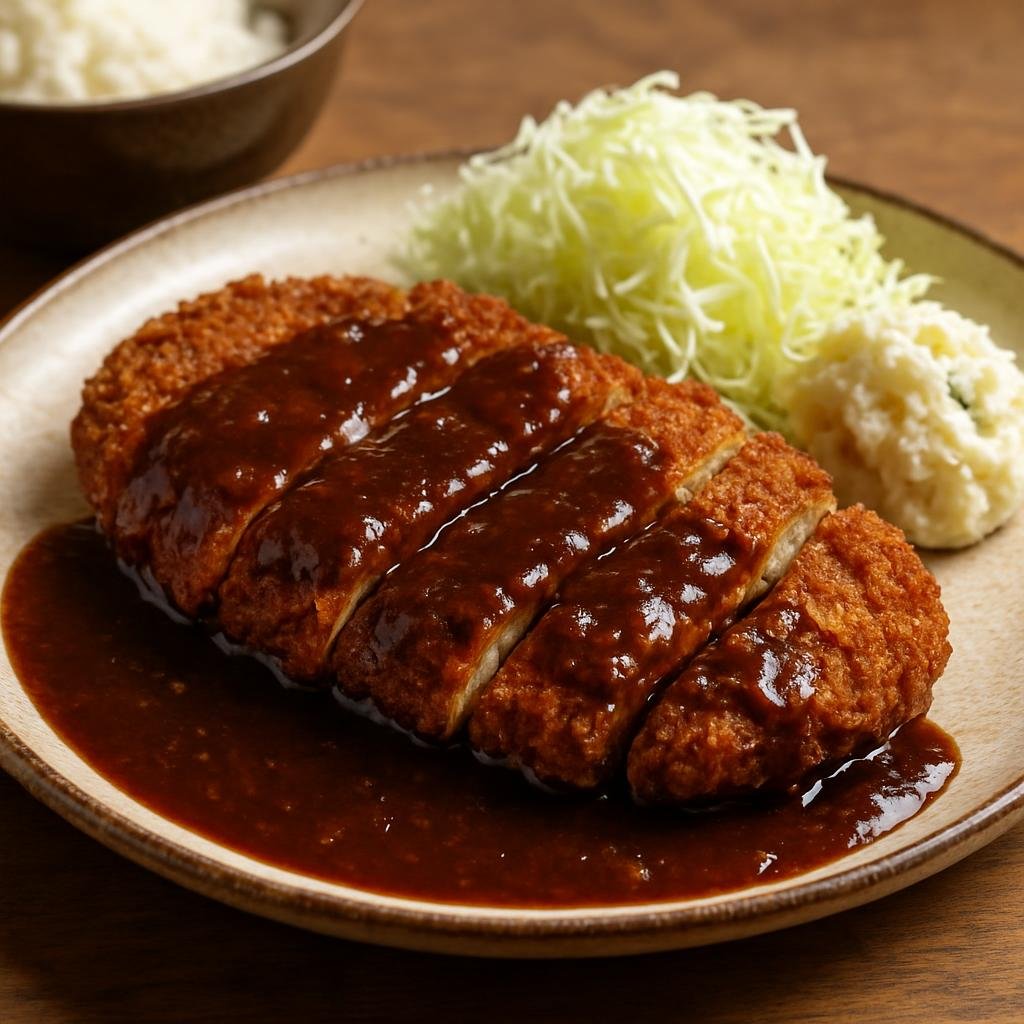 Entree: Japan – Chubu – 味噌カツ ➤ Miso Katsu (Pork cutlet with miso sauce) recipe