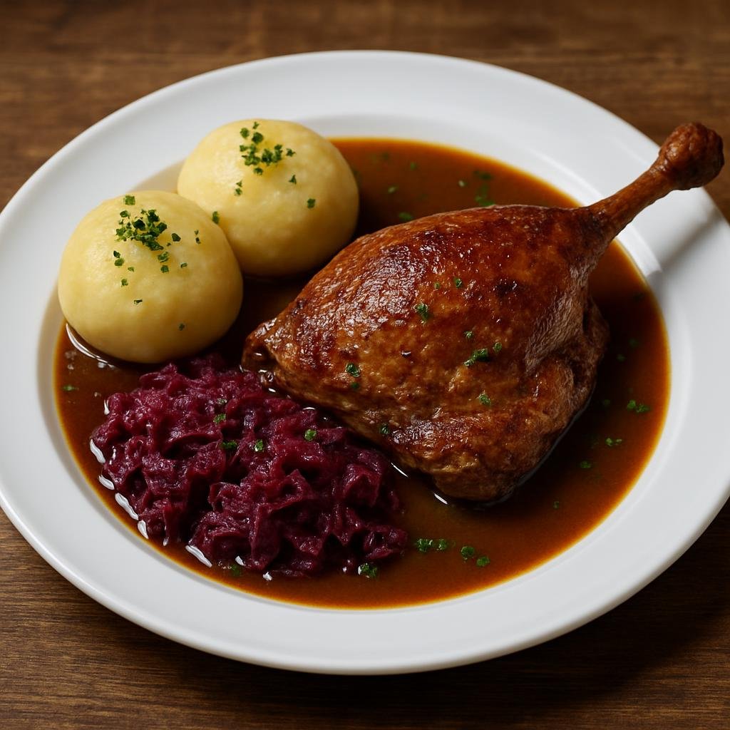 Entree: Poland – Greater Poland – Kaczka po poznańsku (Poznań-style duck) recipe