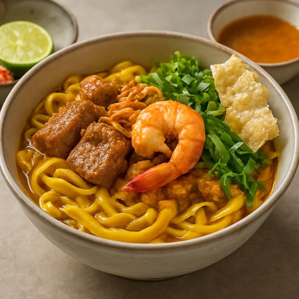 Entree: Vietnam – Central Vietnam – Mì Quảng (Quang-style turmeric noodles) recipe