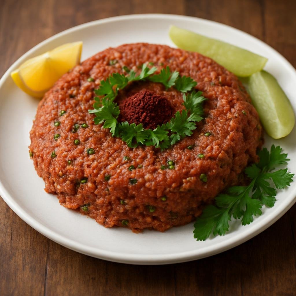 Entree: Israel – Galilee – كبّة نية ➤ Kibbeh Nayyeh (Raw kibbeh) recipe