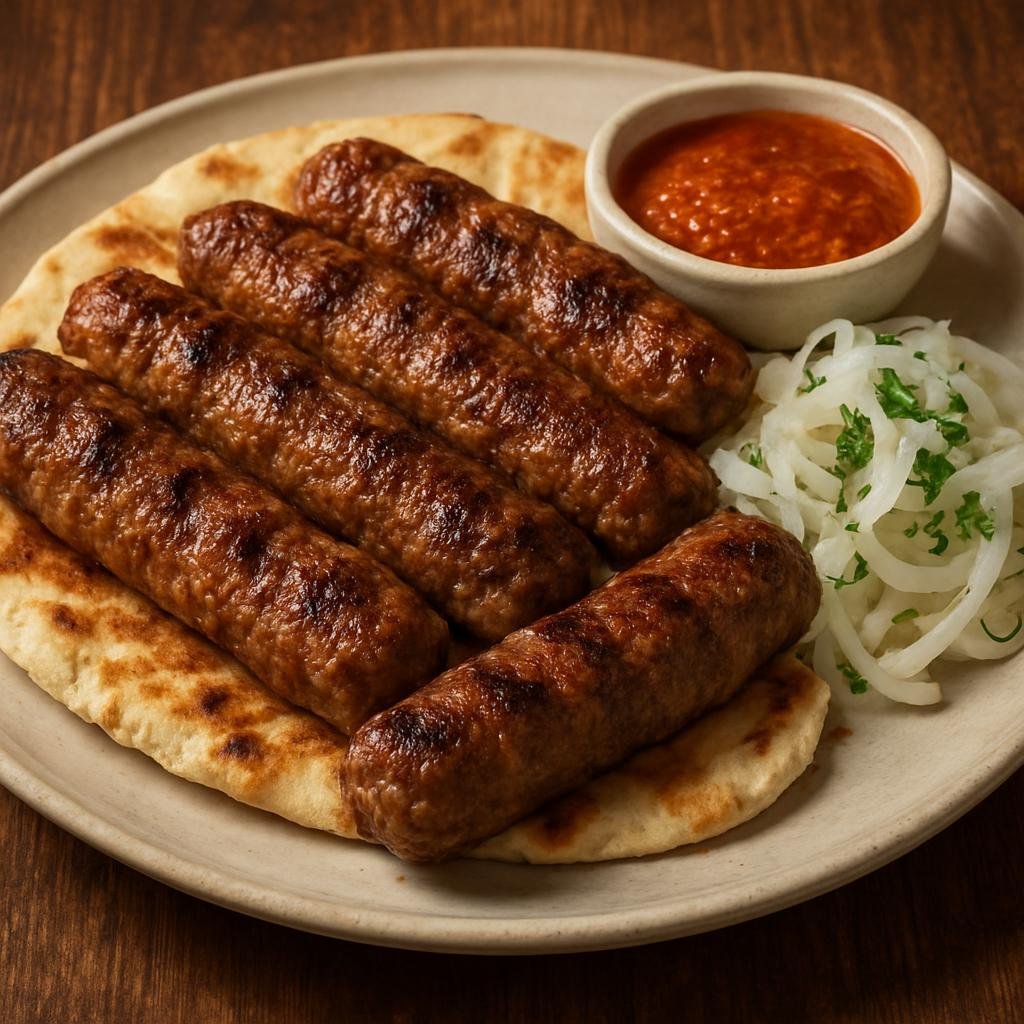Entree: Bulgaria – Central Culinary Region – Кебапче Kebapche (Grilled seasoned minced-meat sausage) recipe