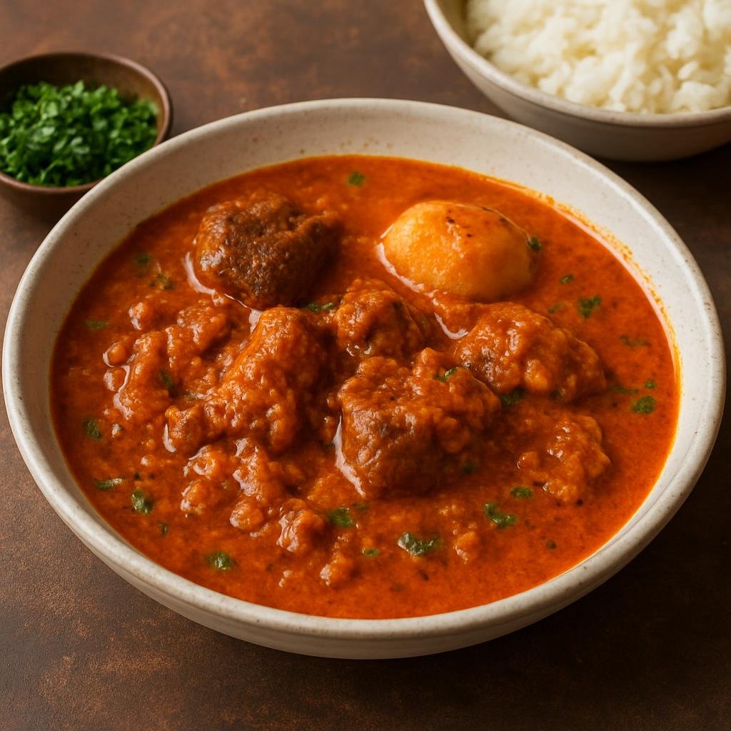 Entree: Cote d'Ivoire – Central Culinary Region – Sauce graine (Palm nut sauce) recipe