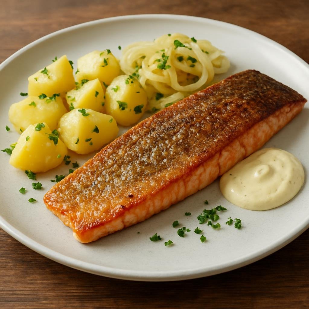Entree: Svalbard and Jan Mayen – National Cuisine – Røyefilet (Arctic Char Fillet) recipe