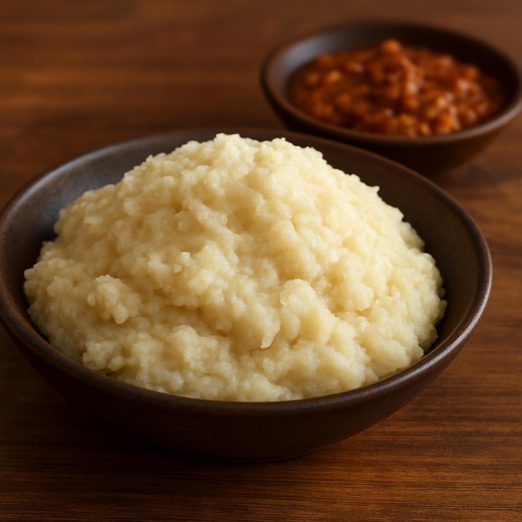 Entree: Angola – Funje (Cassava porridge) recipe