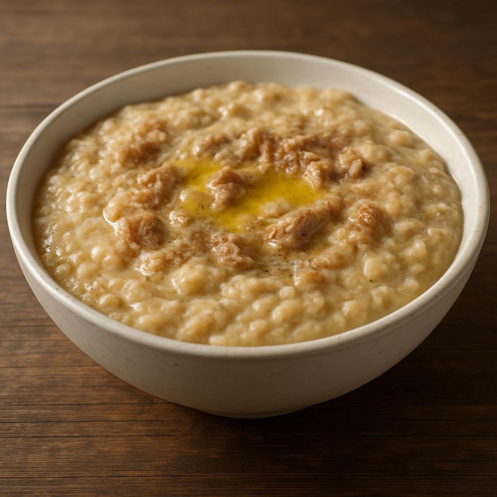 Entree: Bahrain – هريس ➤ Harees (Wheat and meat porridge) recipe