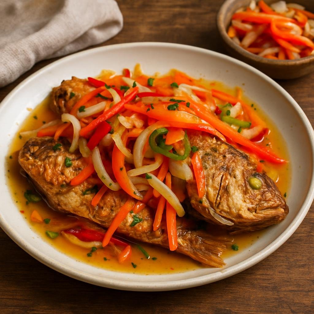 Entree: Jamaica – Escovitch Pickled Fish recipe